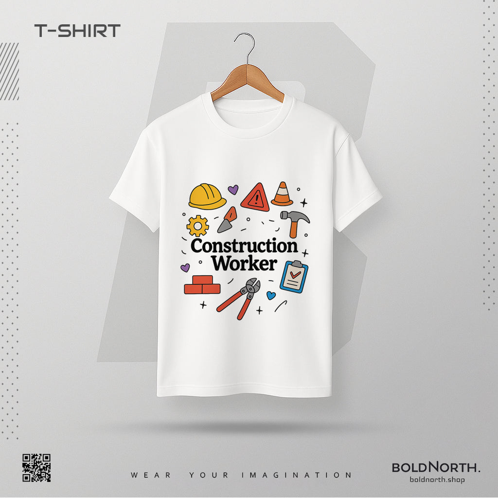 Built Strong – Construction Worker T Shirt