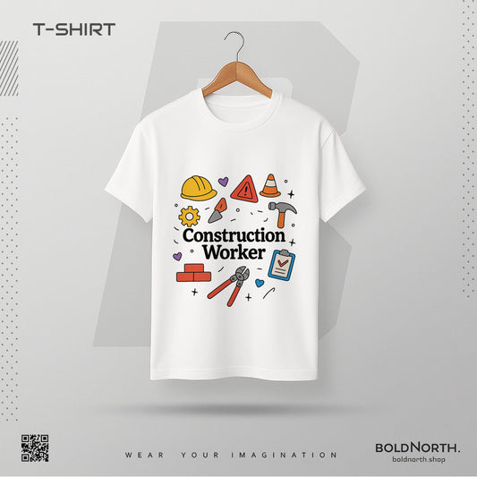 Built Strong – Construction Worker T Shirt