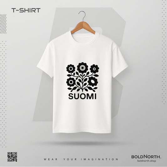 Nordic Art Black Design T-Shirt
