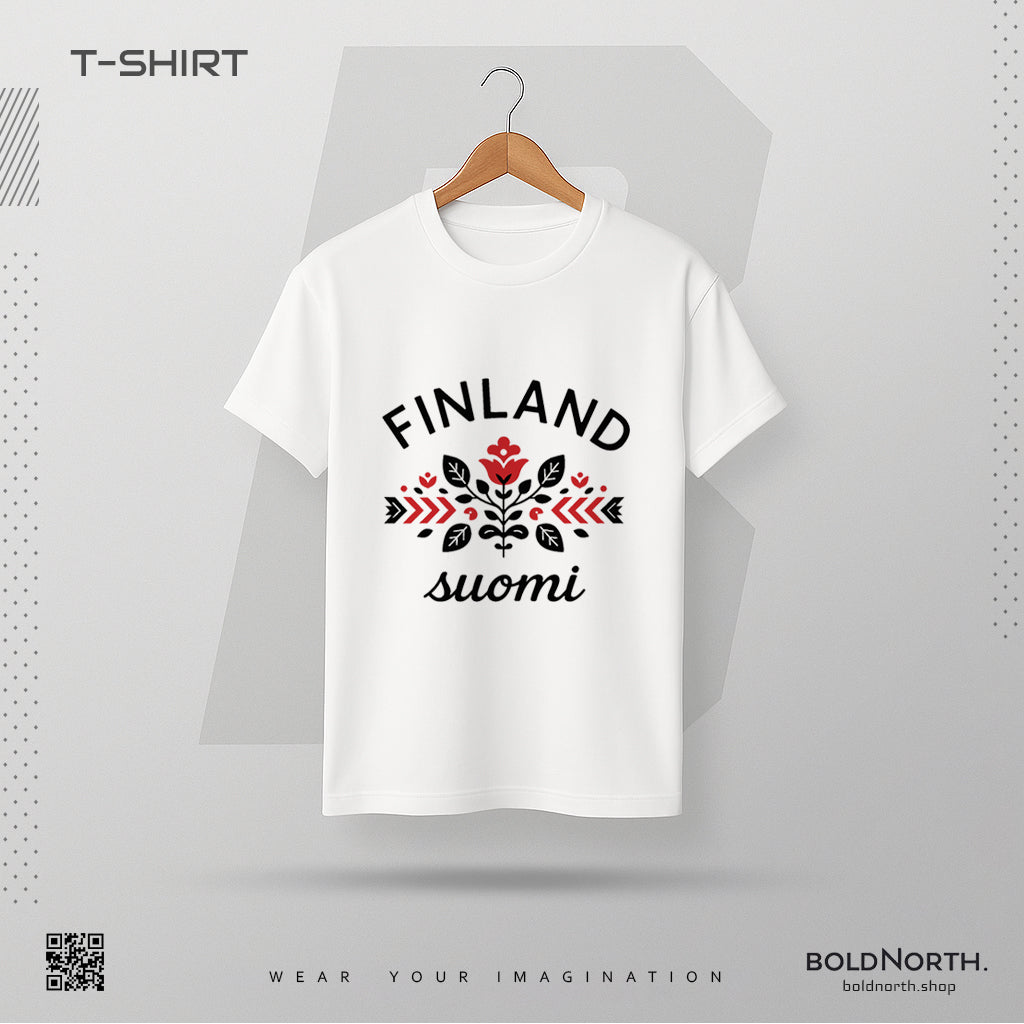 SuomiLove – Finland Folk Bloom T Shirt