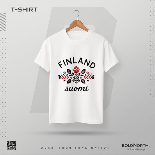 SuomiLove – Finland Folk Bloom T Shirt